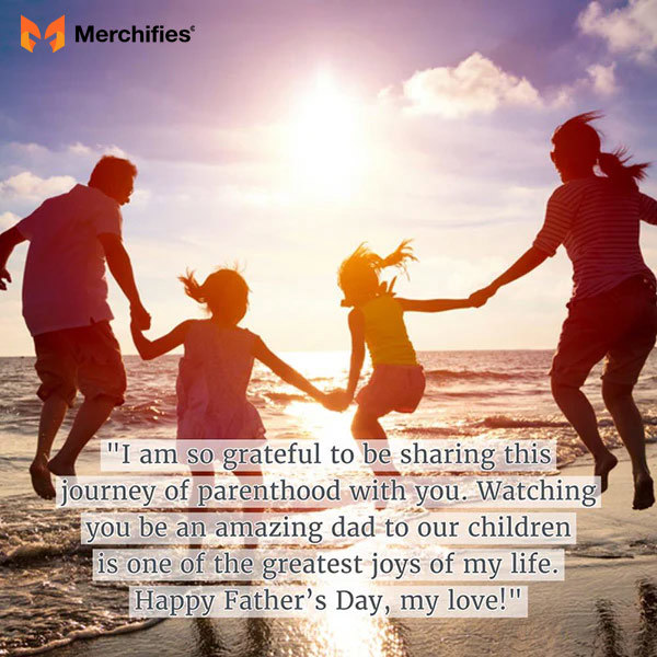 Father's day quote for husband from wife