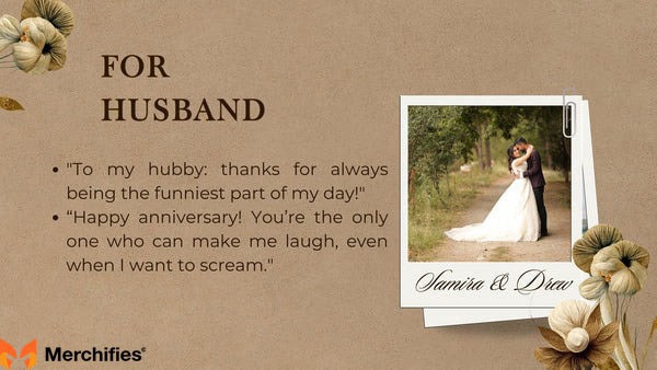 Funny Anniversary Captions for Husband