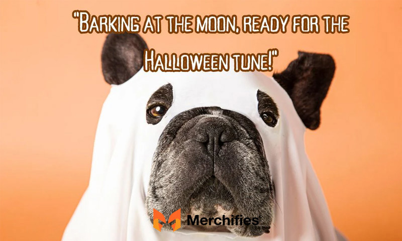 Halloween captions with Dogs