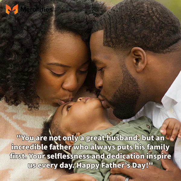 Happy father's day quote for husband