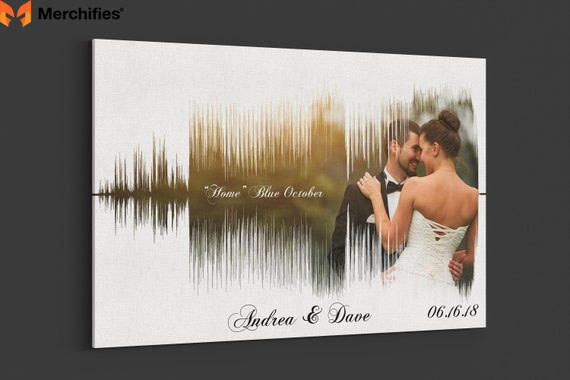 Wedding Day Song Sound Wave Art