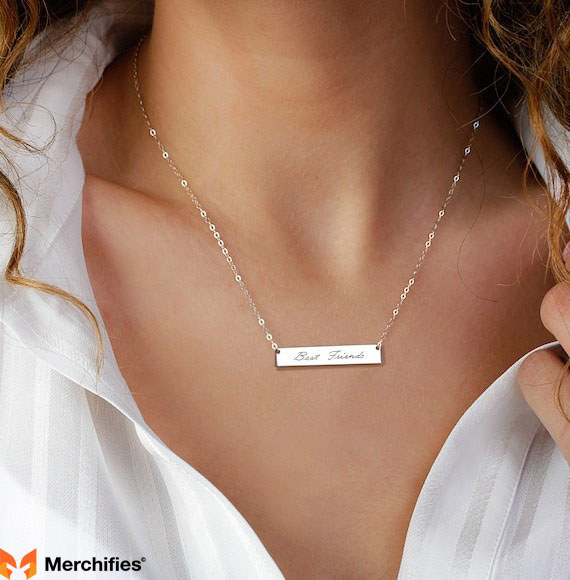 Personalized Bar Necklace