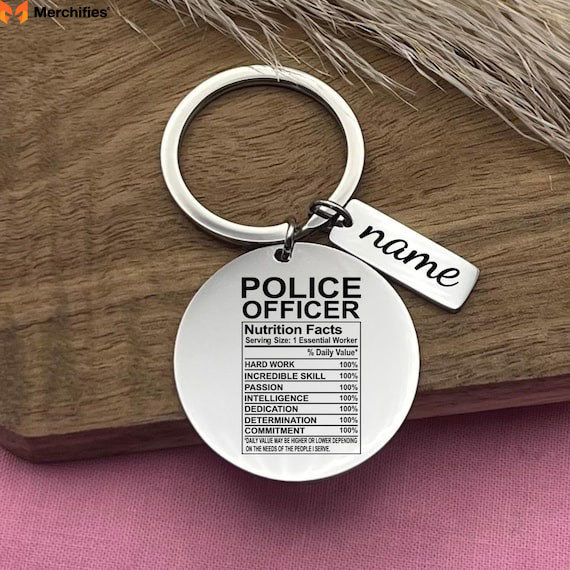 Stainless steel keychain For Police Officers