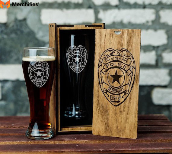Police Officer Personalized Beer Gift
