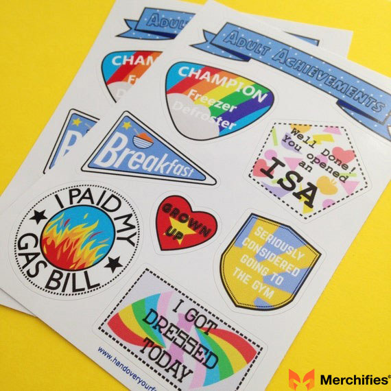 Adult Achievement Stickers