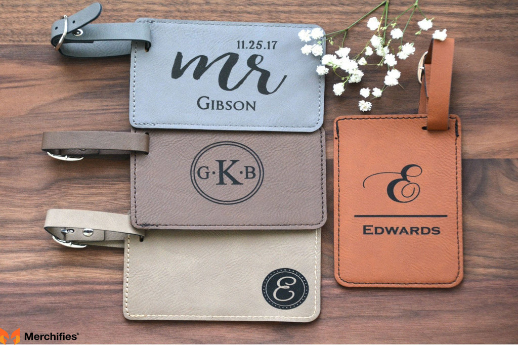 Personalized Leather Luggage Tag