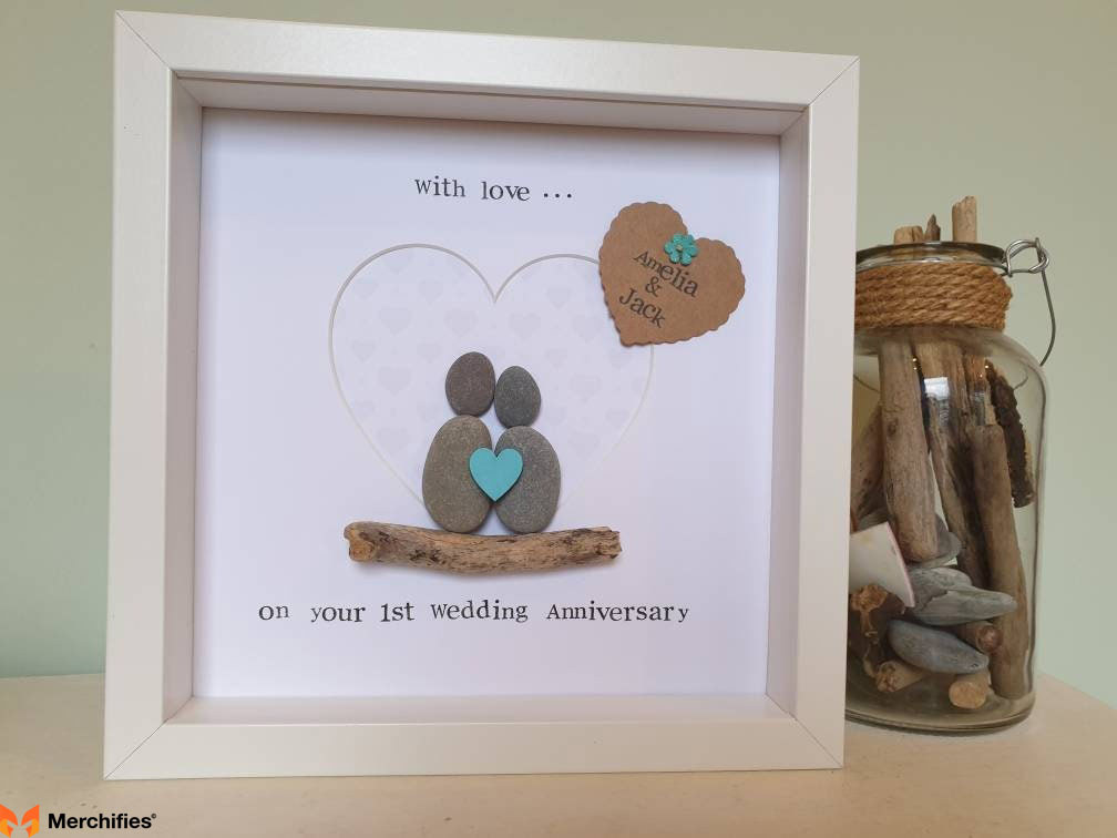 Anniversary Pebble Art