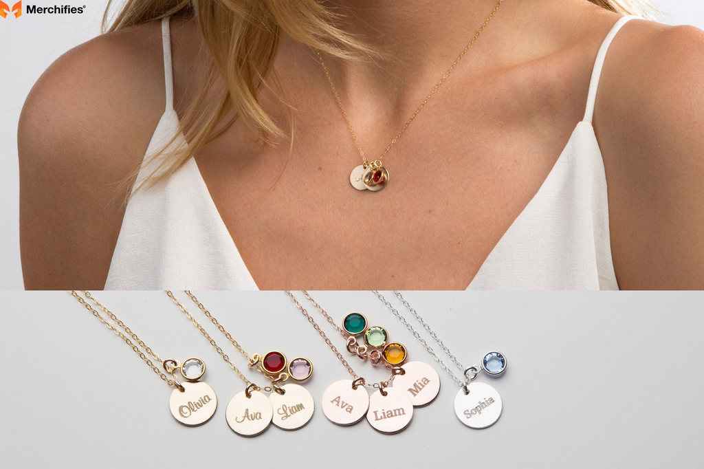 Personalized Birthstone Necklace
