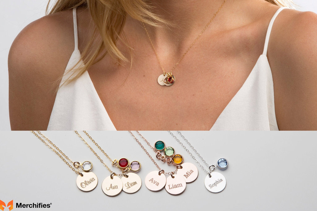 Personalized Birthstone Necklace