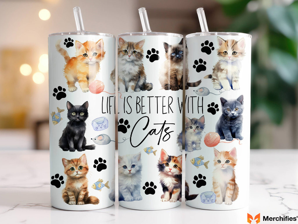 Custom Cat Tumbler