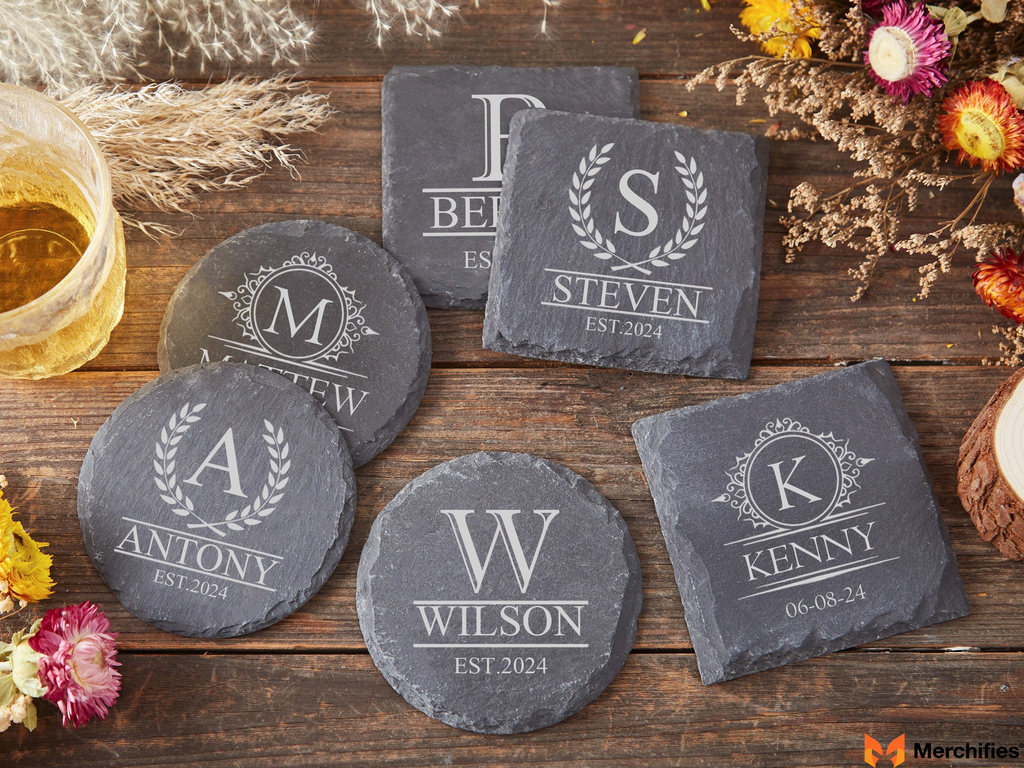 Monogram Coasters