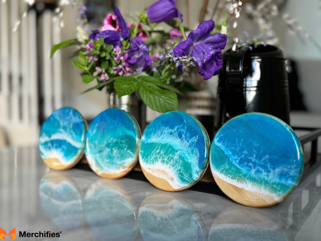 Beach Wave Coasters