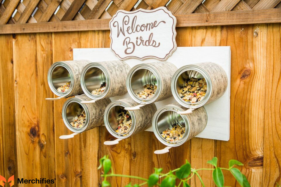 Tin Bird Feeder