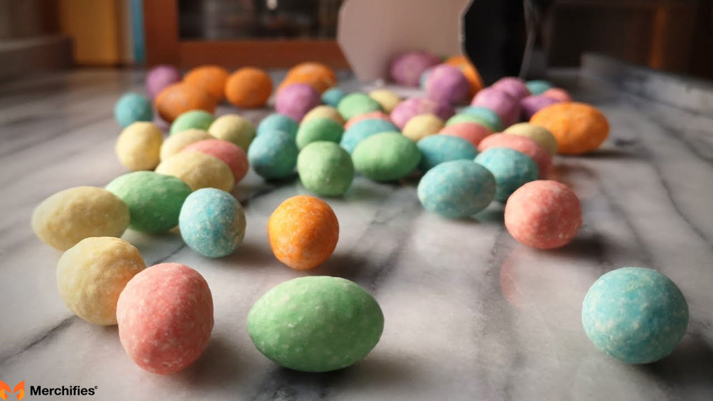 Tiny Chocolate Eggs With A Chocolate Coating