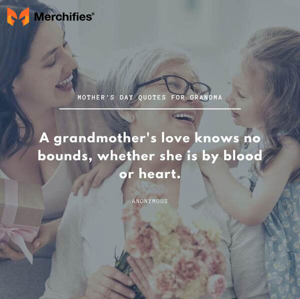 Mother's day quote for grandma for kids to say