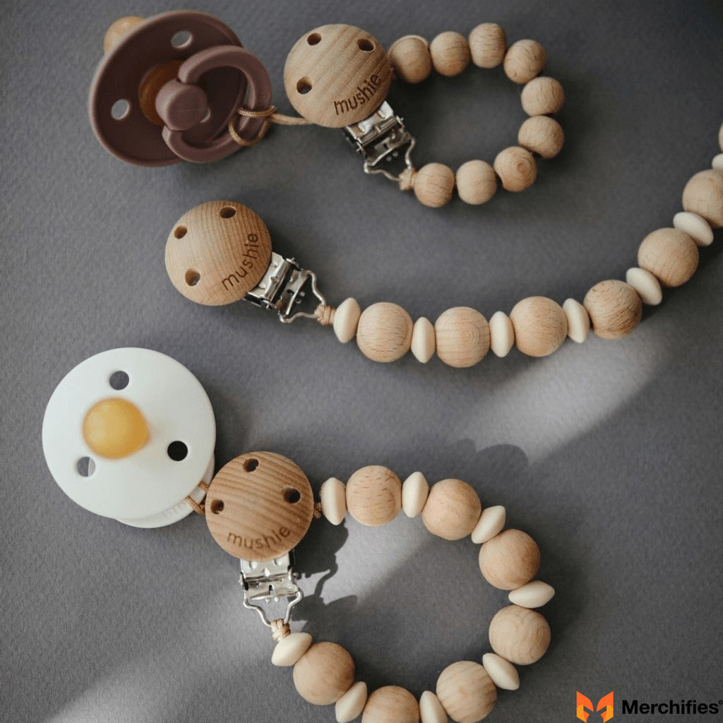 Chic Pacifier Clip Accessory
