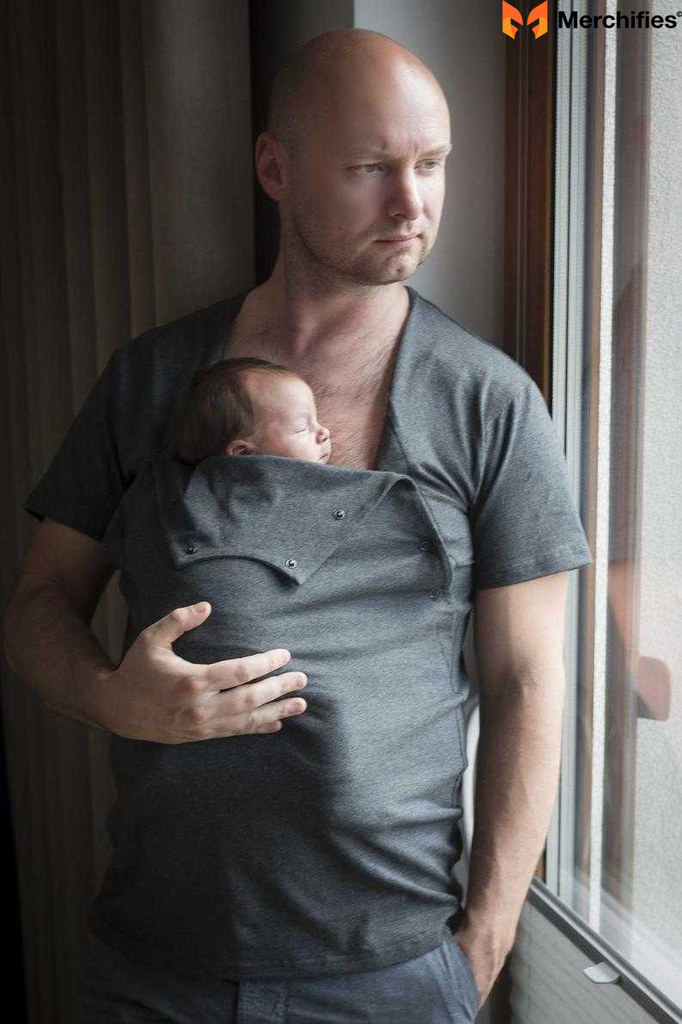 Skin-To-Skin Bonding T-Shirt For Kangaroo Care