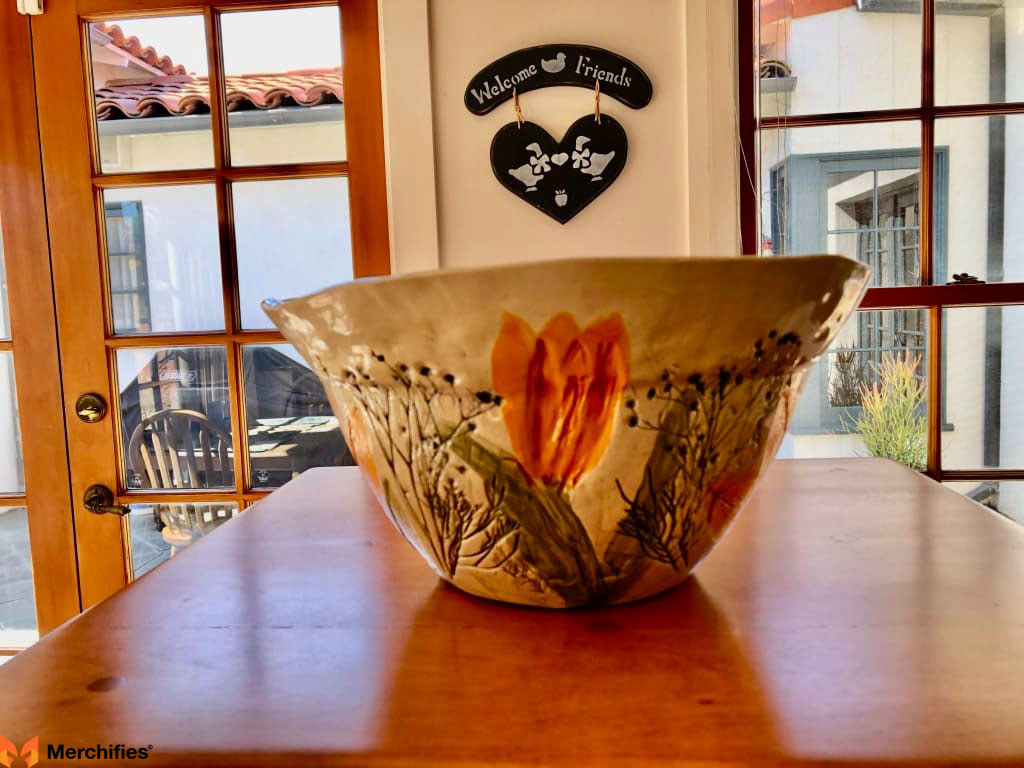 Garden of Love Design Serving Bowl