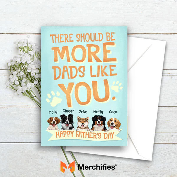 Personalized Postcard for dog Dad