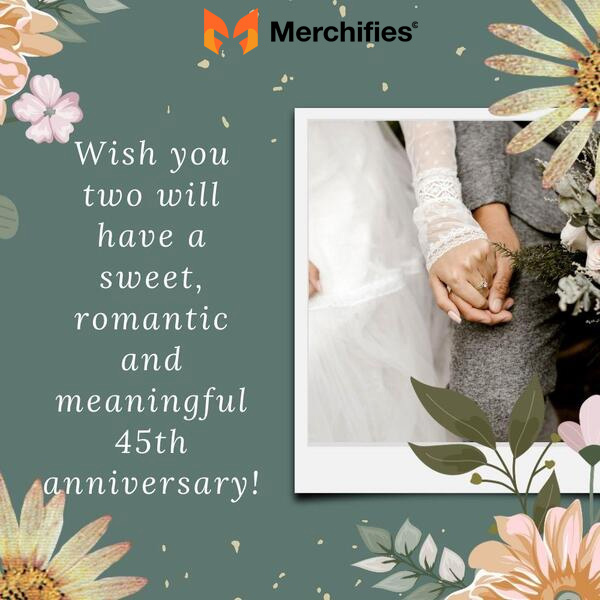 Quotes for 45th wedding anniversary