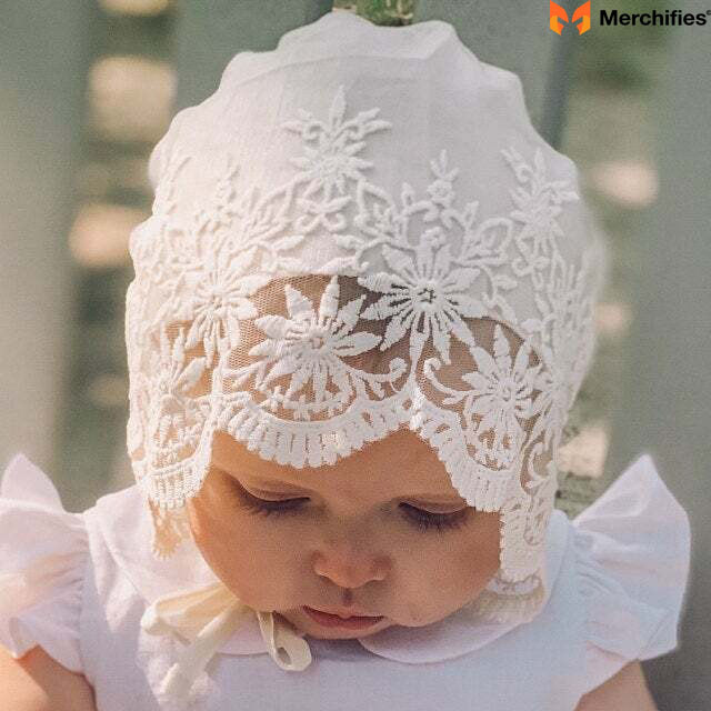 Neutral Elegance: Baptism Bonnet