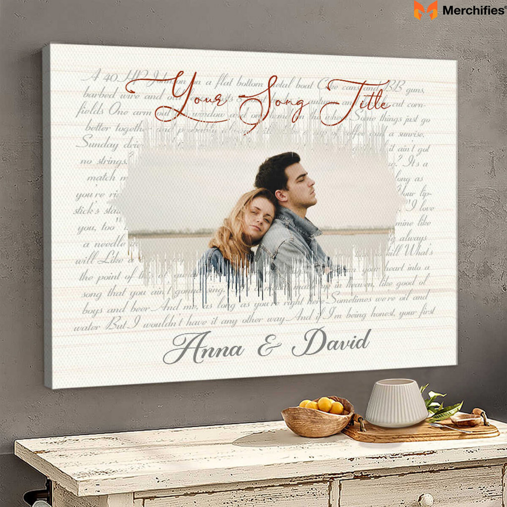 Personalized Song Lyrics Canvas