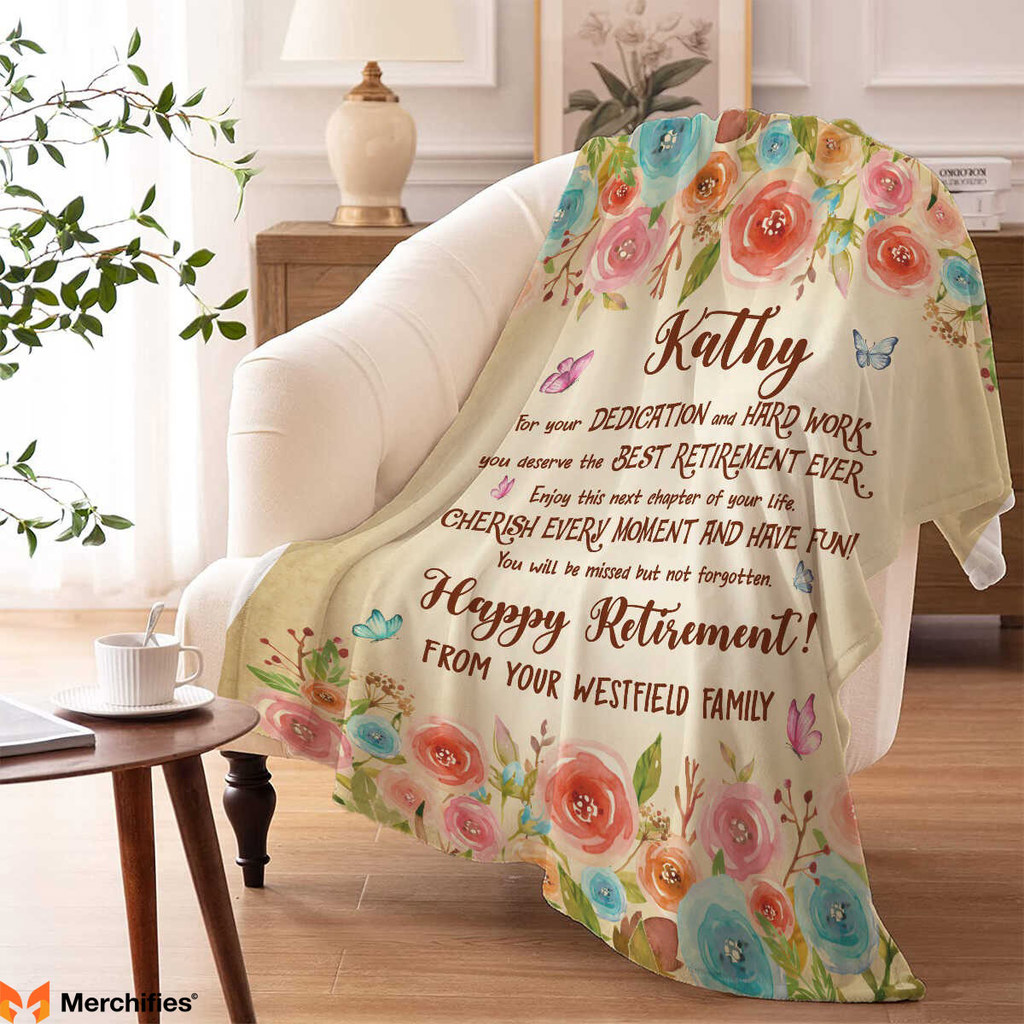 Custom Blanket For Retirement