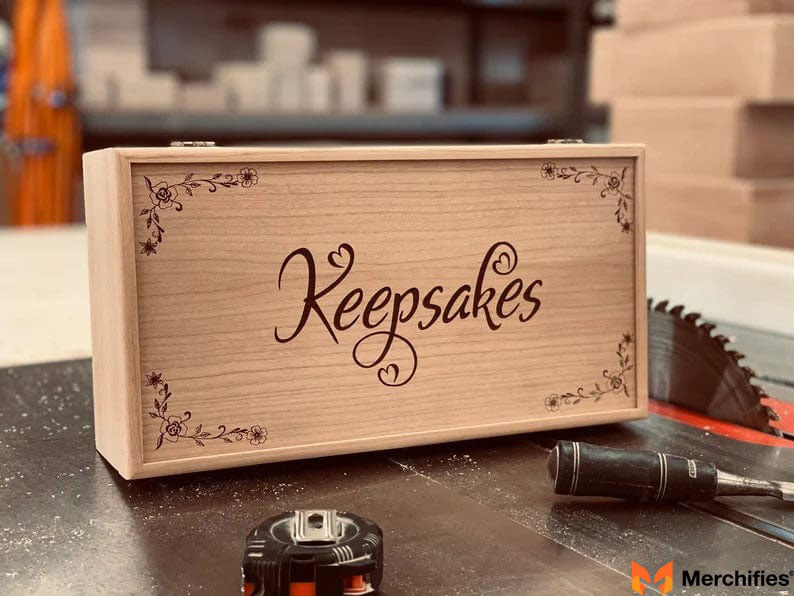 Engraved Wooden Keepsake Box