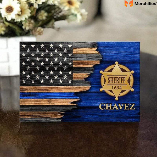 Thin Blue Line Plaque