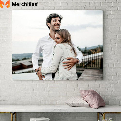 Personalised Engagement Gift Clear Heart Block – Custom Acrylic Keepsake With Names & Date, Grey Gift Bag Included, Perfect For Couples