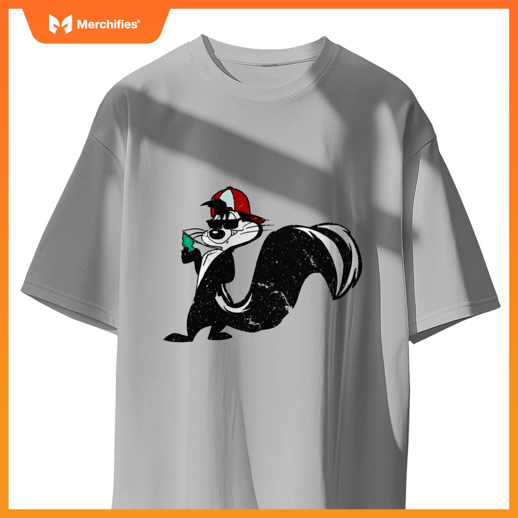 Cool Skunk With Car Fresher Stink Animals T-Shirt