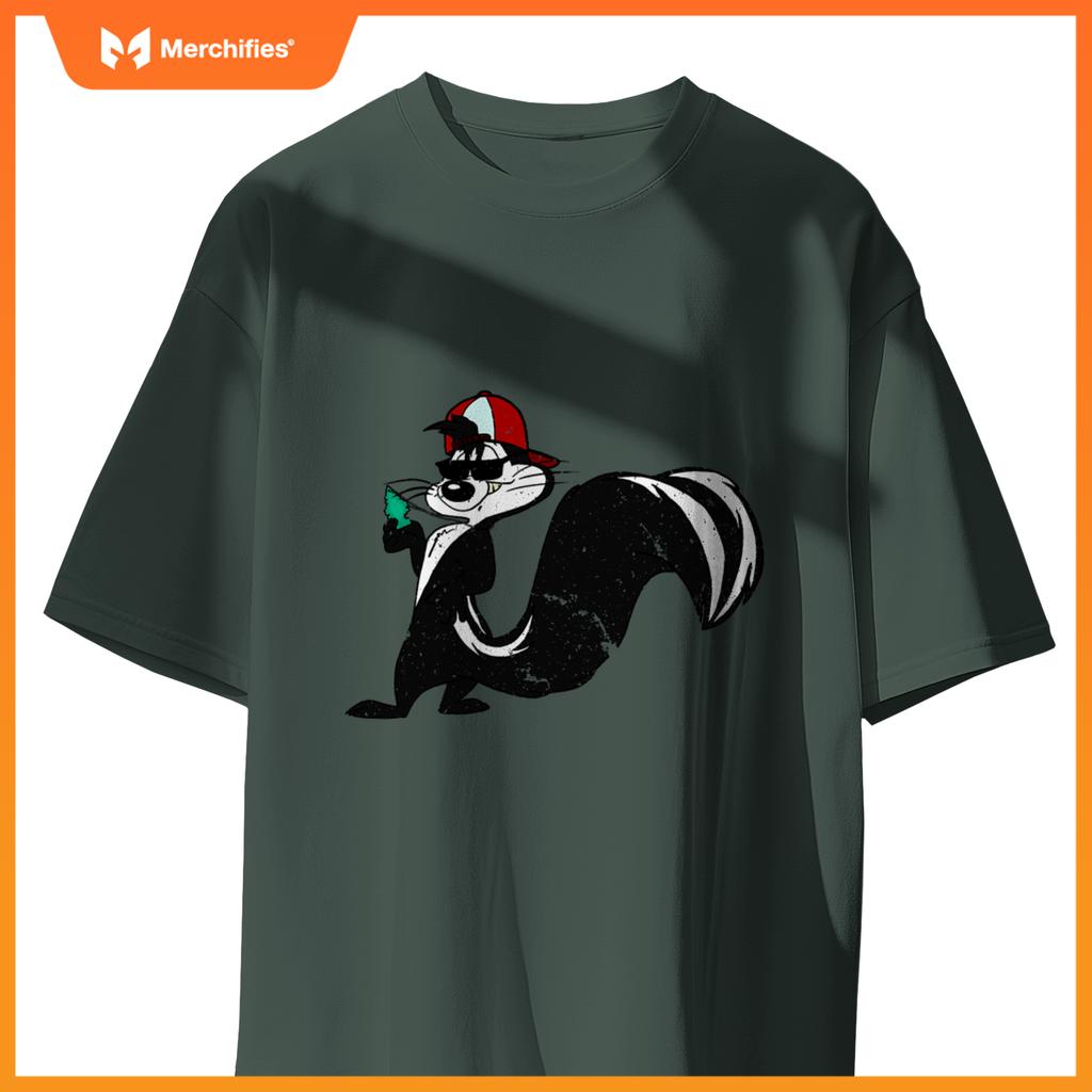 Cool Skunk With Car Fresher Stink Animals T-Shirt