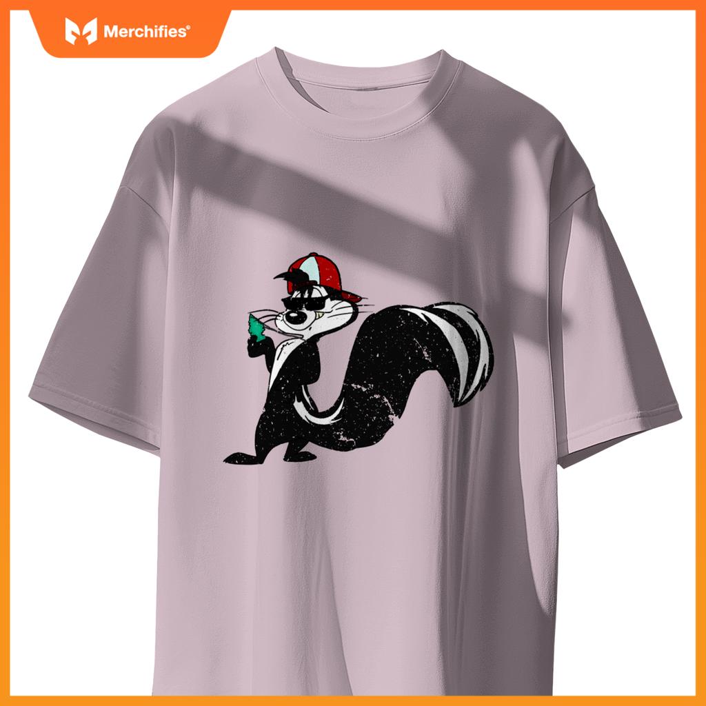 Cool Skunk With Car Fresher Stink Animals T-Shirt