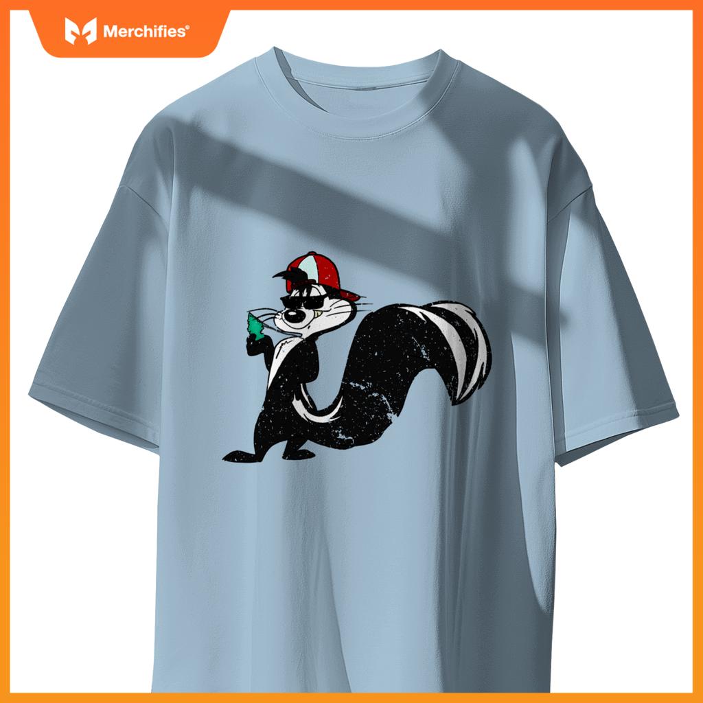 Cool Skunk With Car Fresher Stink Animals T-Shirt