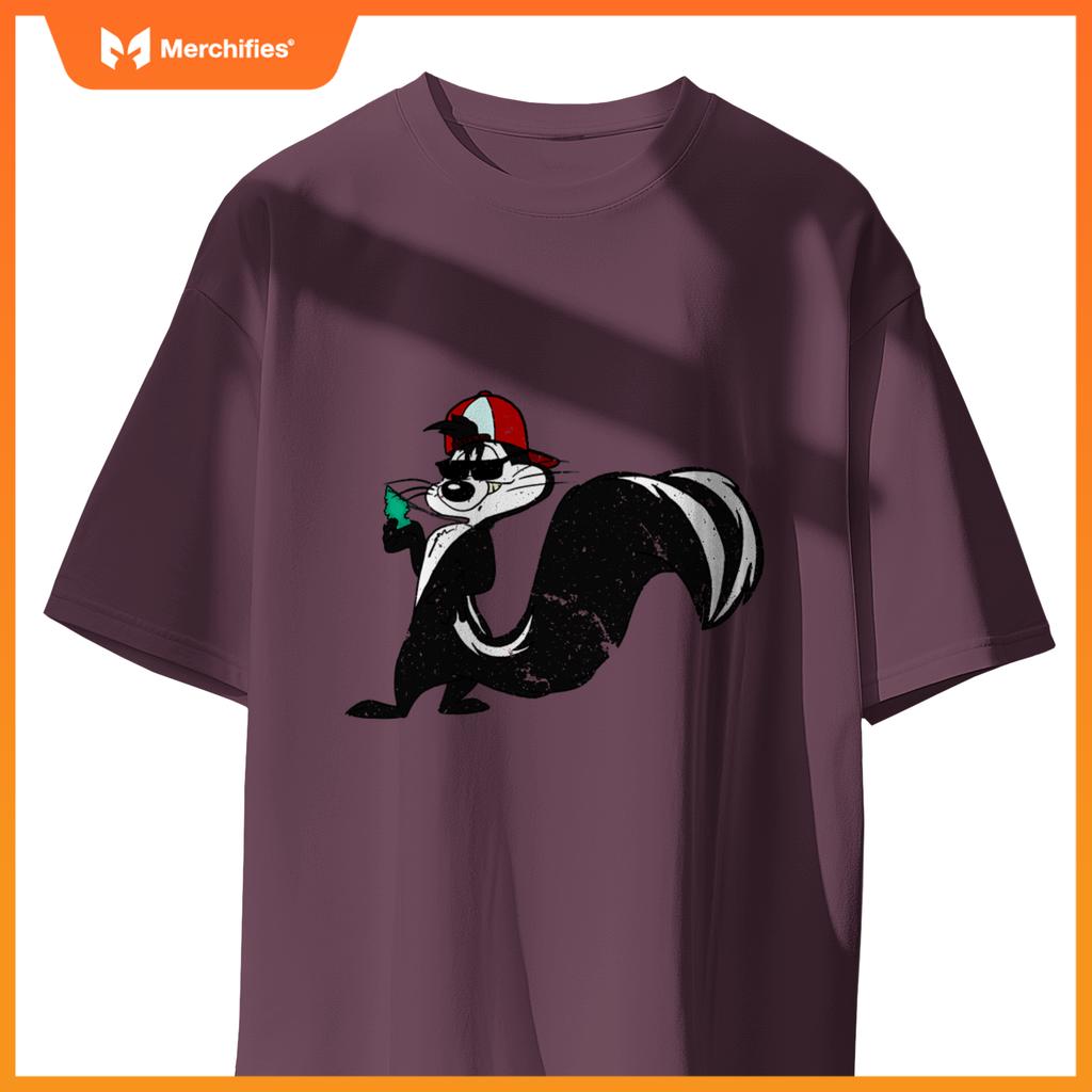 Cool Skunk With Car Fresher Stink Animals T-Shirt