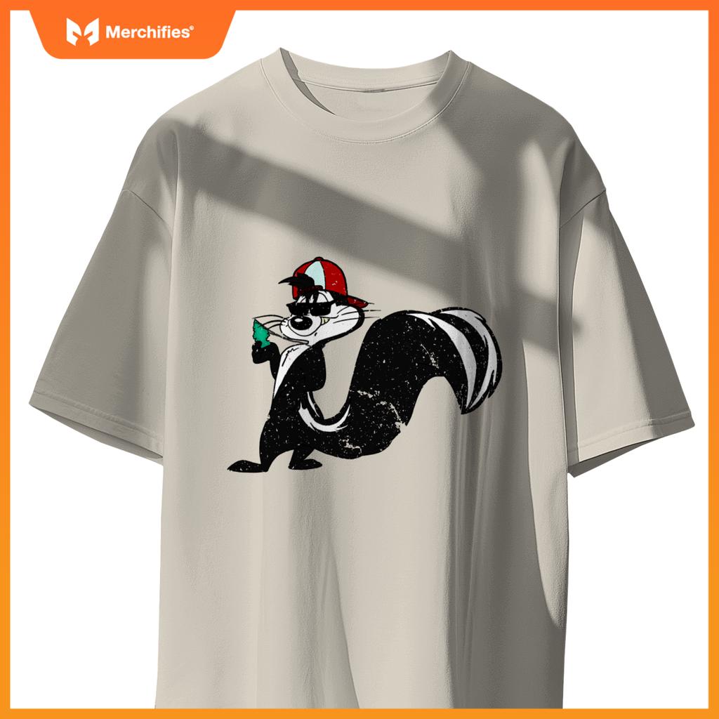 Cool Skunk With Car Fresher Stink Animals T-Shirt