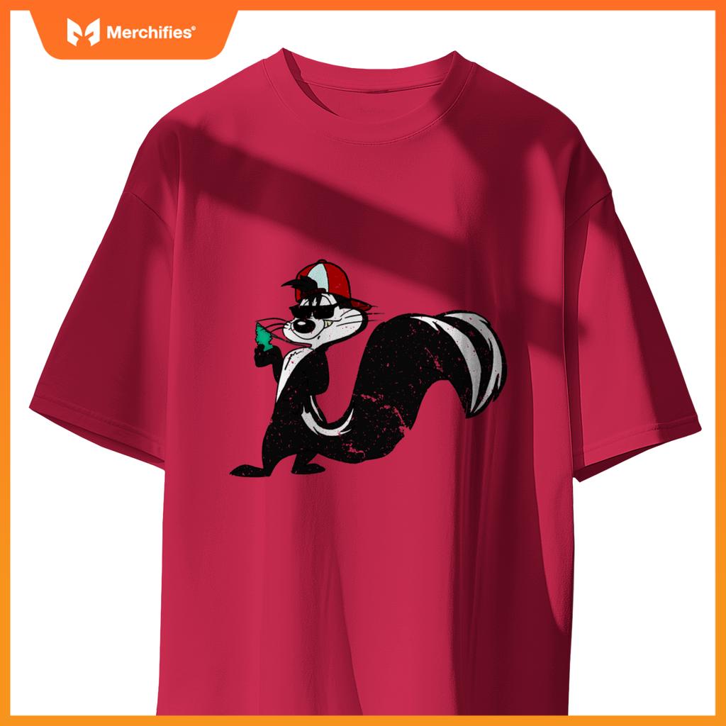 Cool Skunk With Car Fresher Stink Animals T-Shirt
