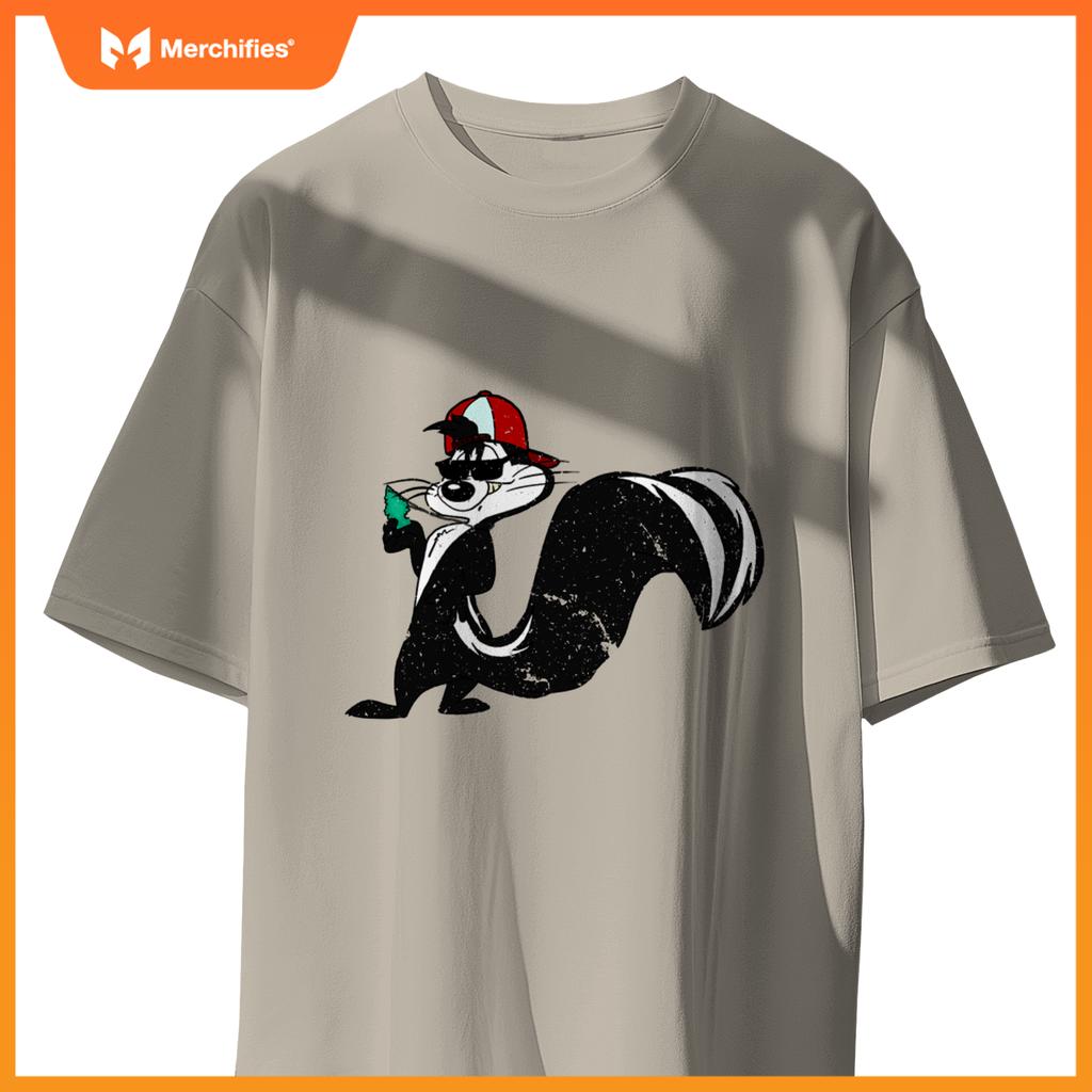 Cool Skunk With Car Fresher Stink Animals T-Shirt