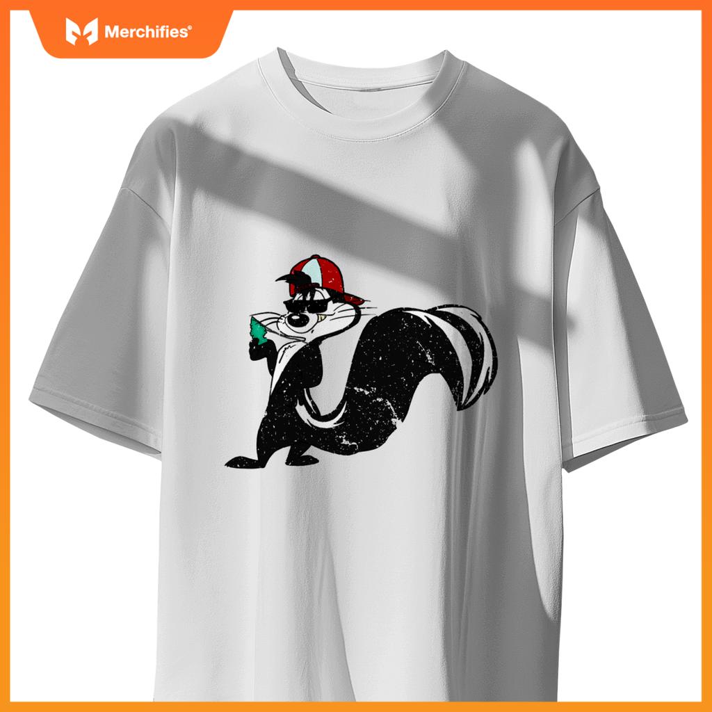 Cool Skunk With Car Fresher Stink Animals T-Shirt