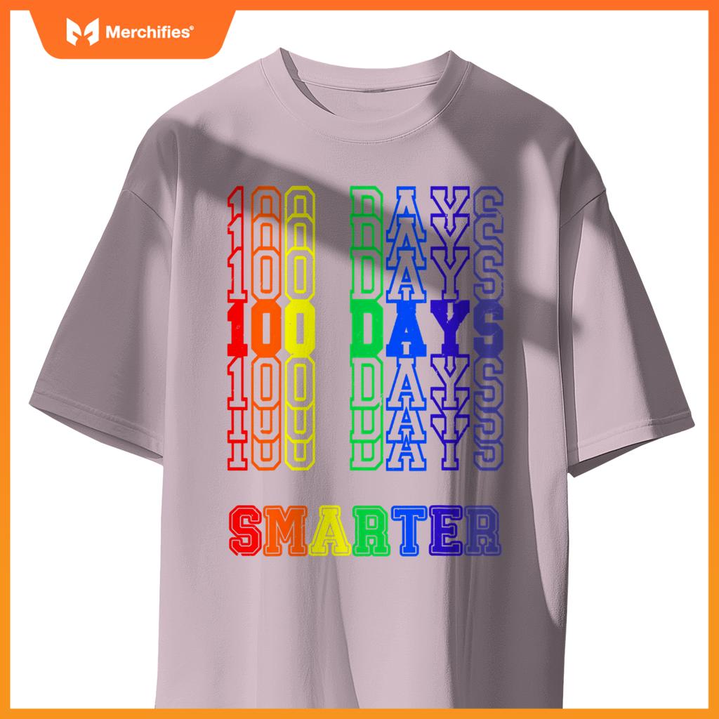 100th Day Of School Teacher 100 Days Smarter Rainbow