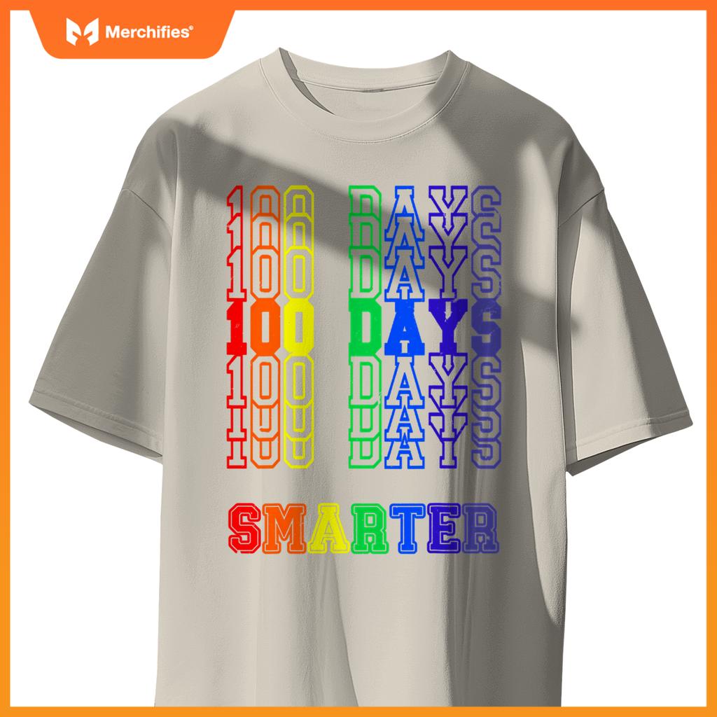 100th Day Of School Teacher 100 Days Smarter Rainbow
