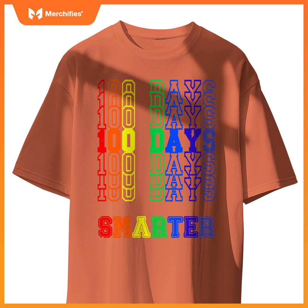 100th Day Of School Teacher 100 Days Smarter Rainbow