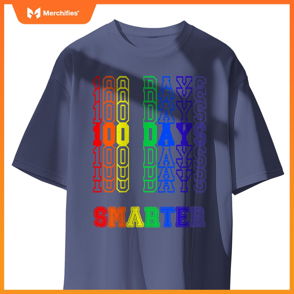 100th Day Of School Teacher 100 Days Smarter Rainbow