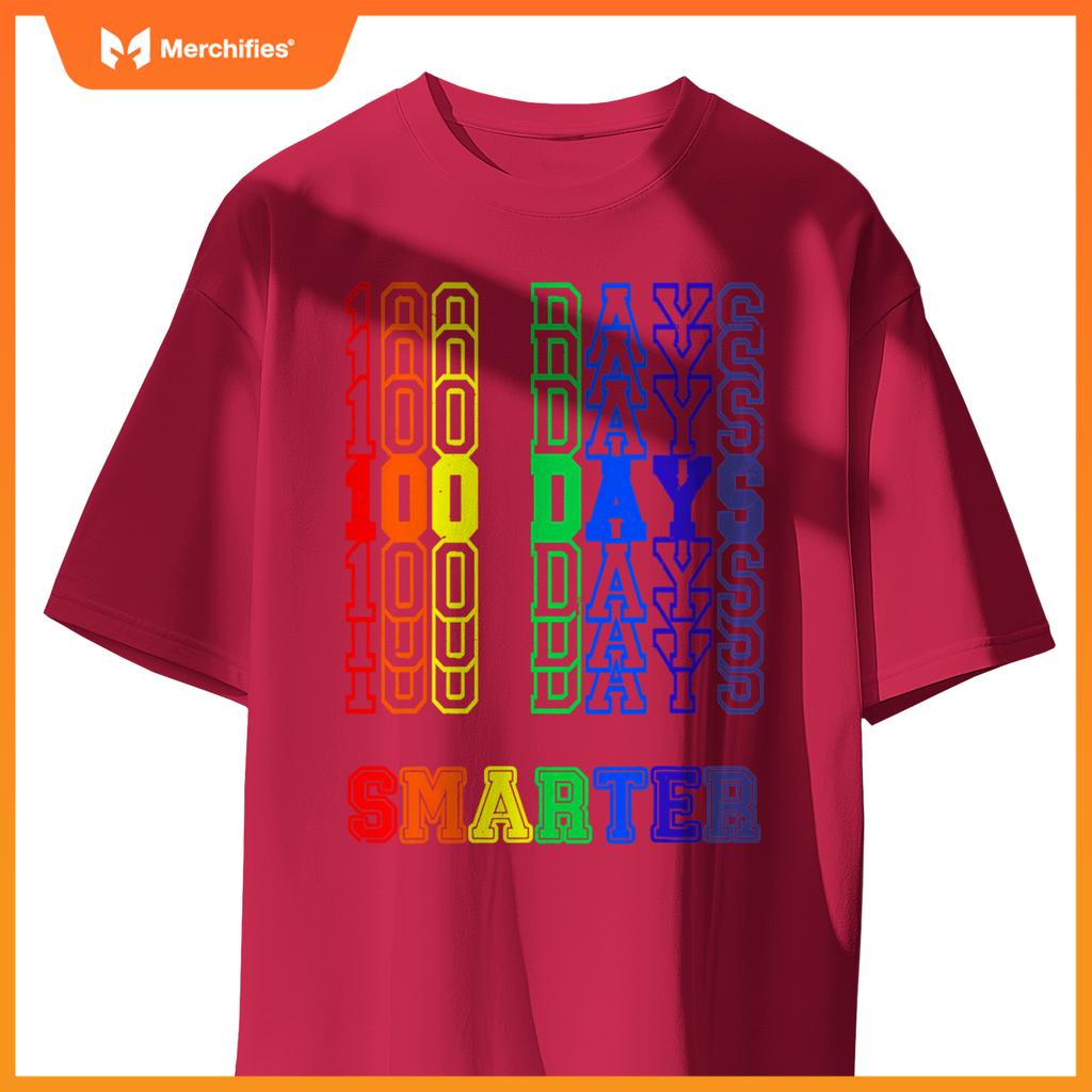 100th Day Of School Teacher 100 Days Smarter Rainbow