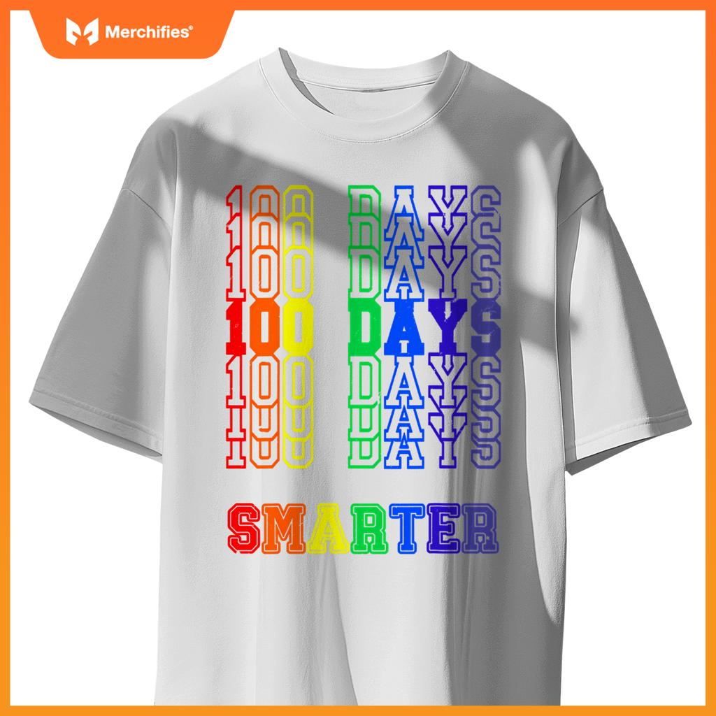 100th Day Of School Teacher 100 Days Smarter Rainbow