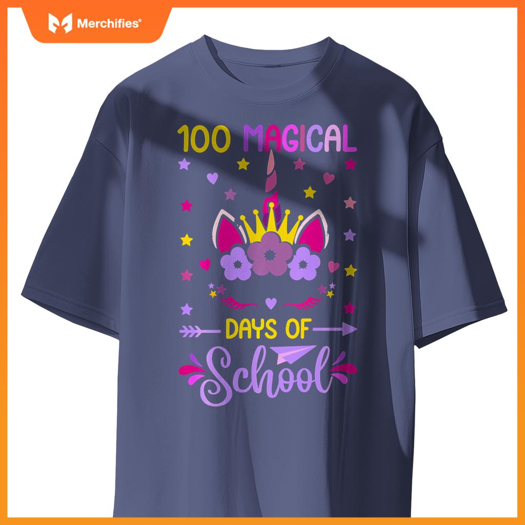 100th Day of School Unicorn 100 Magical Days Teacher Girls