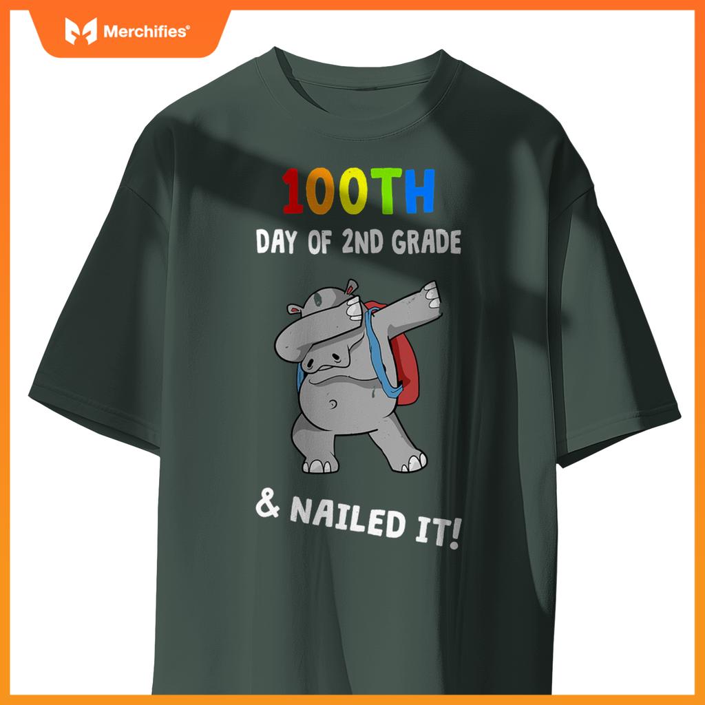 100th day of school & nailed it hippo 2nd grade teacher