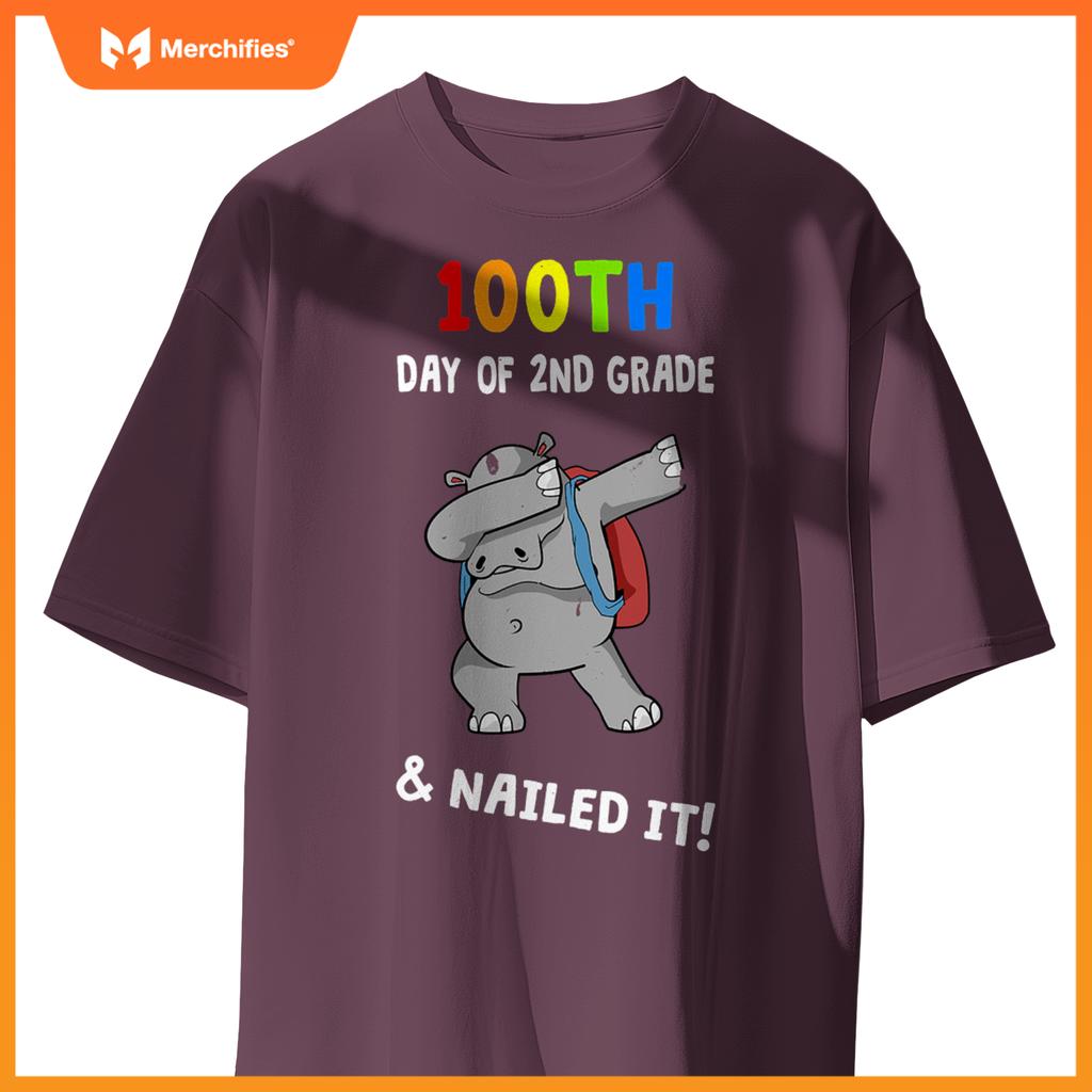 100th day of school & nailed it hippo 2nd grade teacher