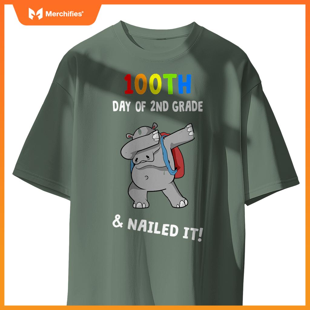 100th day of school & nailed it hippo 2nd grade teacher