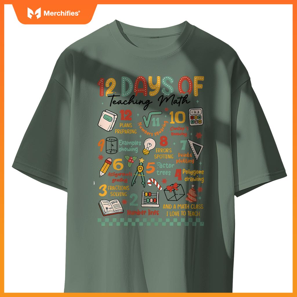 12 Days of Teaching Math Christmas Math Teacher Funny